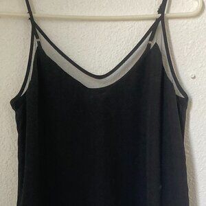 Lulus Sweet Fling Black Mesh Tank Top, Size S